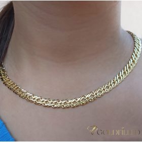   Collana GOLDFILLED antiallergica Luxury 50cm lunga e 7mm larga colore 14K