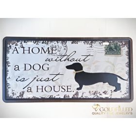 Tavola decorativa in metallo 15x30cm