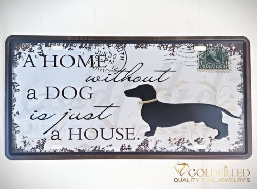 Tavola decorativa in metallo 15x30cm