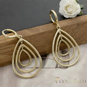 Orecchini GOLDFILLED antiallergici 45mm colore 14K