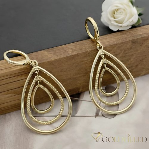 Orecchini GOLDFILLED antiallergici 45mm colore 14K