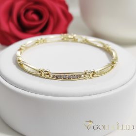 Bracciale GOLDFILLED antiallergico 19cm/4mm colore 14K