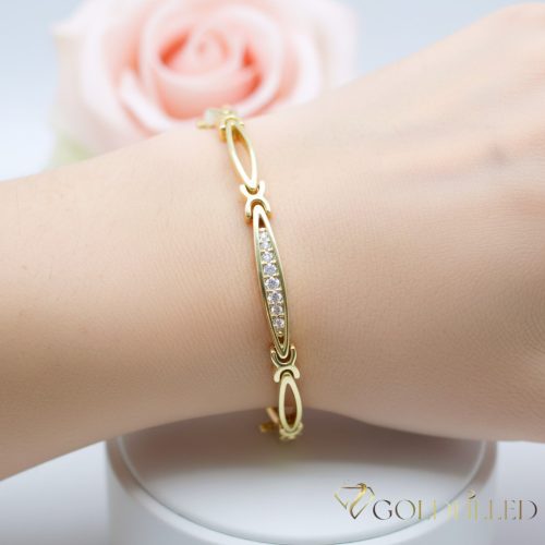 Bracciale GOLDFILLED antiallergico 19cm/4mm colore 14K