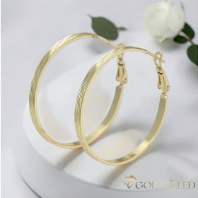 Orecchini GOLDFILLED antiallergici a cerchio 40mm colore 14K