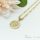 Collana GOLDFILLED antiallergica 45cm / 4mm + pendente  Acquario colore 14K