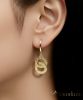 Orecchini GOLDFILLED antiallergici 33mm colore 14K