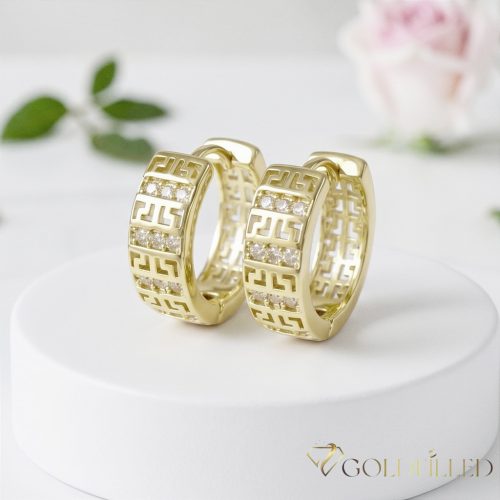 Orecchino GOLDFILLED antiallergico 18mm colore 18K