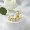 Orecchino GOLDFILLED antiallergico 18mm colore 18K