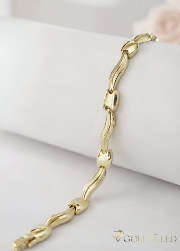 Bracciale GOLDFILLED antiallergico 19cm/7mm colore 14K