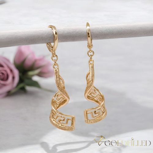 Orecchini GOLDFILLED antiallergici 50mm colore 18K