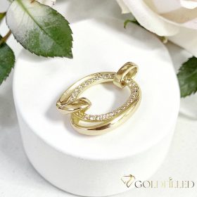 Pendente GOLDFILLED antiallergico 24mm colore 14K