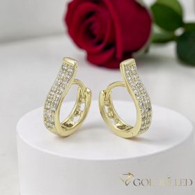 Orecchino GOLDFILLED antiallergico 17 mm colore 14K