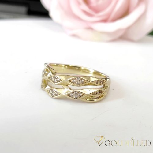Anello GOLDFILLED antiallergico, diverse misure colore 14K