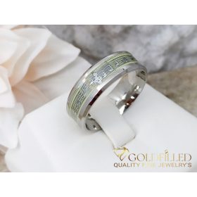 Anello in acciaio inossidabile con pietra