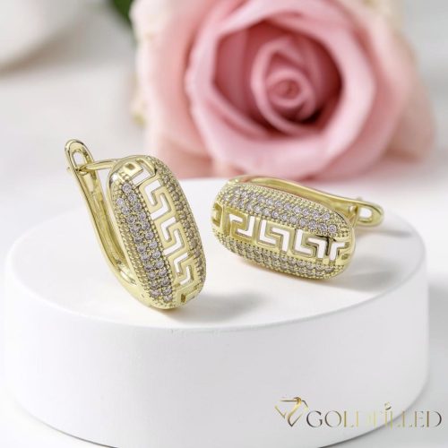 Orecchino GOLDFILLED antiallergico 20mm colore 18K