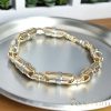 Bracciale GOLDFILLED antiallergico 22cm /8-9 mm colore multicolore (14K) 