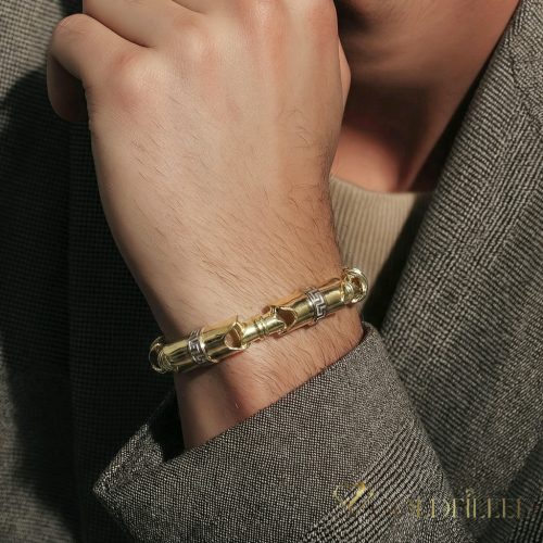Bracciale GOLDFILLED antiallergico 22cm /8-9 mm colore multicolore (14K) 