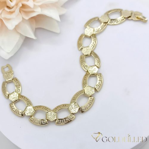 Bracciale GOLDFILLED antiallergico 19cm/14mm colore 14K