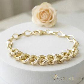 Bracciale GOLDFILLED antiallergico 19cm/7-10mm colore 14K