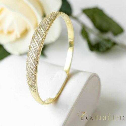 Bracciale GOLDFILLED antiallergico 7-4mm colore  (14K) diametro 60mm "apribile"