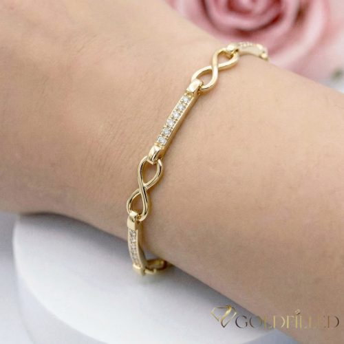 Bracciale GOLDFILLED antiallergico 19cm/5mm colore 14K