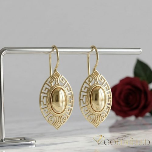 Orecchini GOLDFILLED antiallergici 42mm colore 14K