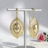 Orecchini GOLDFILLED antiallergici 42mm colore 14K