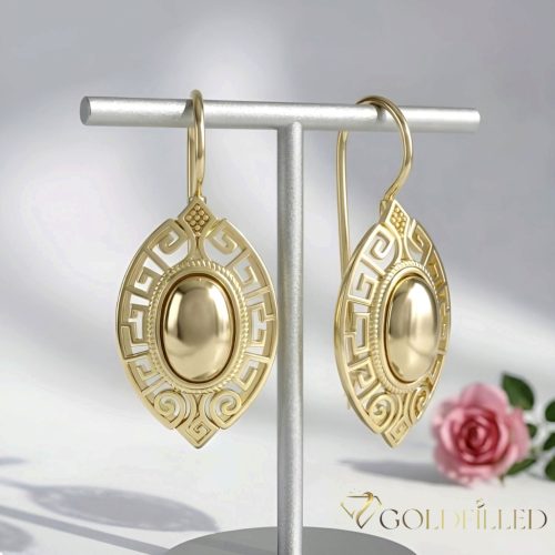 Orecchini GOLDFILLED antiallergici 42mm colore 14K