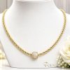 Collana GOLDFILLED antiallergica 50cm/3mm + Pendente colore 14K