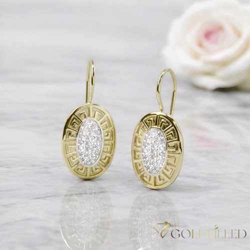 Orecchini GOLDFILLED antiallergici 35mm colore 14K
