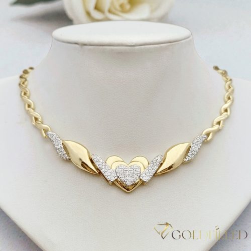 Collana GOLDFILLED antiallergica 50cm/6-20 mm colore 14 K multicolore