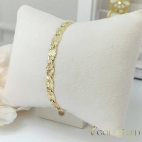 Bracciale GOLDFILLED antiallergico 17cm/5,5mm colore 14K