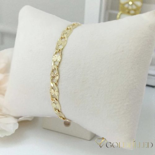 Bracciale GOLDFILLED antiallergico 17cm/5,5mm colore 14K