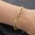 Bracciale GOLDFILLED antiallergico 17cm/8mm colore 14K