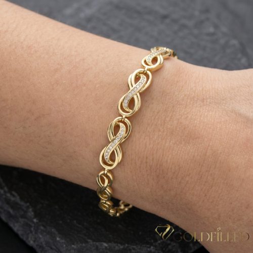 Bracciale GOLDFILLED antiallergico 17cm/8mm colore 14K