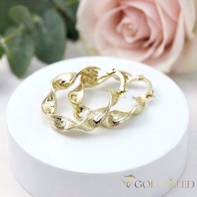 Orecchini GOLDFILLED antiallergici 30mm colore 14K
