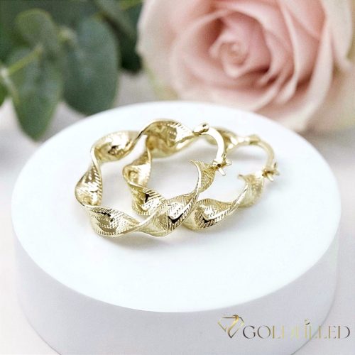 Orecchini GOLDFILLED antiallergici 30mm colore 14K