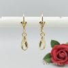Orecchini GOLDFILLED antiallergici 34mm colore 14K