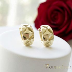 Orecchino GOLDFILLED antiallergico 18mm colore 18K