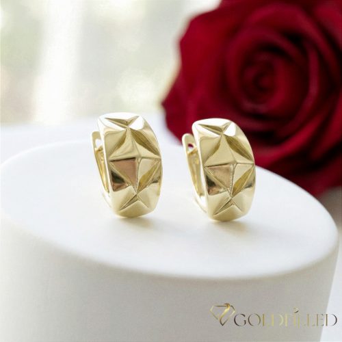 Orecchino GOLDFILLED antiallergico 18mm colore 18K