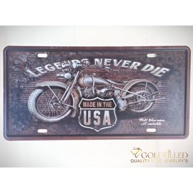 Tavola decorativa in metallo 15x30cm