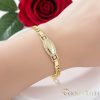 Bracciale GOLDFILLED antiallergico 18cm/4-8 mm colore 14K