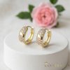 Orecchino GOLDFILLED antiallergico 14mm colore 14K 