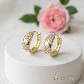 Orecchino GOLDFILLED antiallergico 14mm colore 14K 