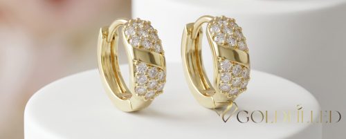 Orecchino GOLDFILLED antiallergico 14mm colore 14K 