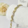 Bracciale GOLDFILLED antiallergico in diverse dimensioni colore 14K largo 8 mm