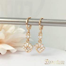 Orecchini GOLDFILLED antiallergici 32mm colore 18K