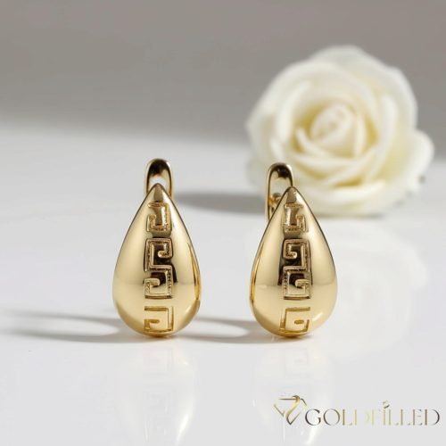 Orecchino GOLDFILLED antiallergico 14mm colore 18K 