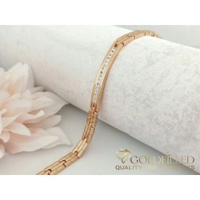 Bracciale GOLDFILLED antiallergico 19cm/6mm colore 18K