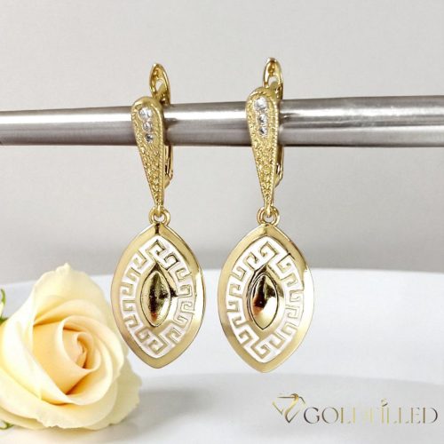 Orecchini GOLDFILLED antiallergici 42mm colore 14K